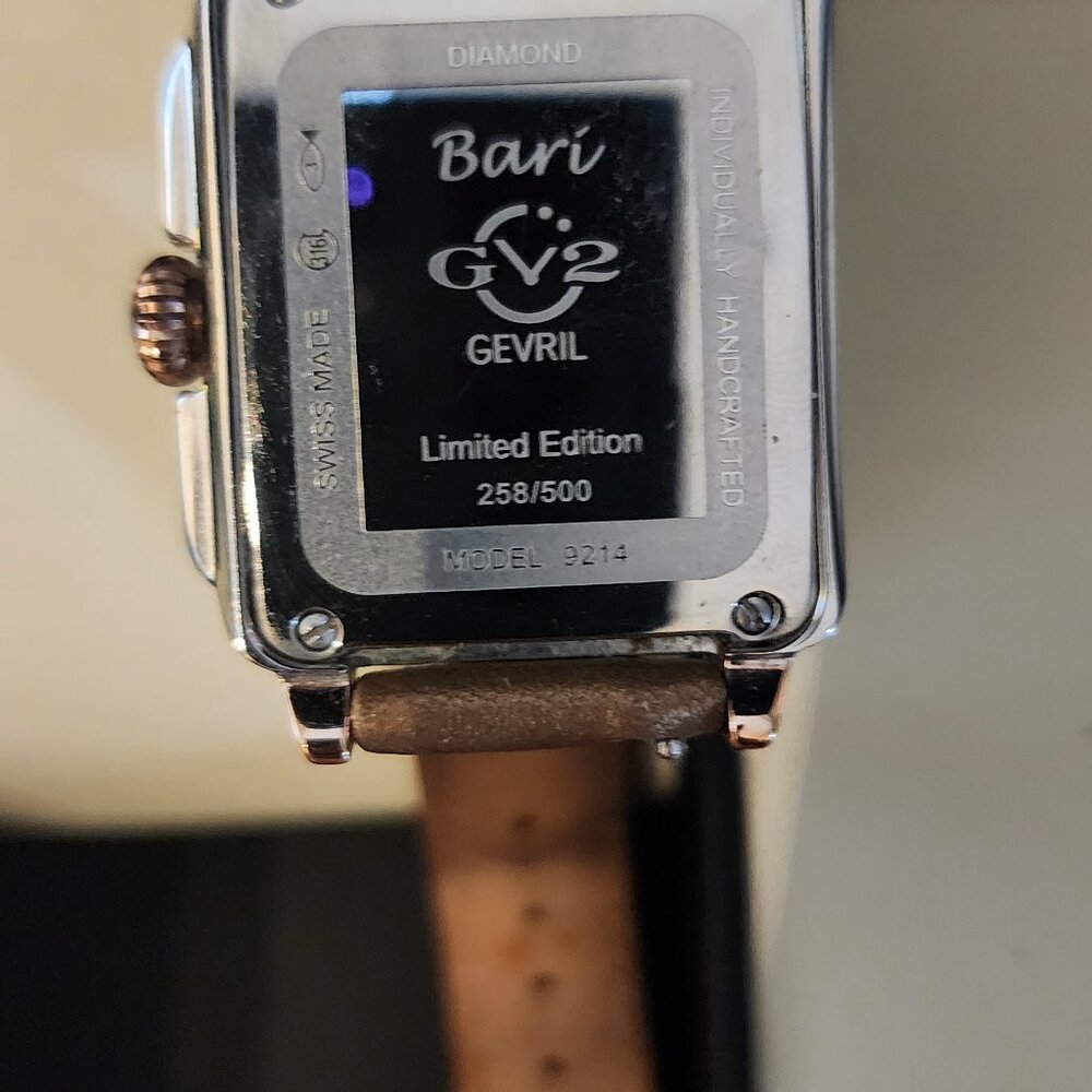 GV2 BY GEVRIL Bari Multi White Mother of Pearl Dial Ladies Watch Item No. 9214. - Picture 8 of 14